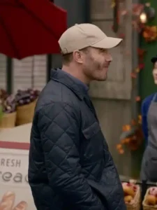 Notes Of Autumn Luke Macfarlane Black Quilted Jacket.