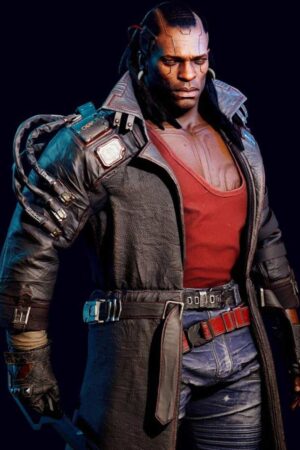 Placide Cyberpunk 2077 Brown Leather Coat