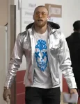 San Francisco 49ers George Kittle Silver Hooded Jacket