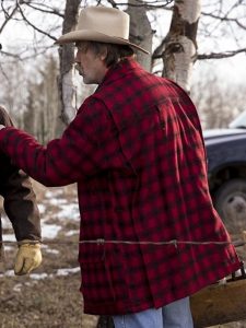 Shaun Johnston Tv Series Heartland Red Plaid Jacket.