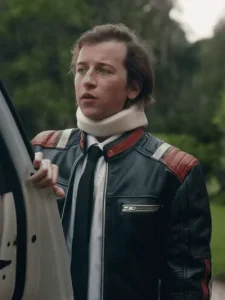 Skyler Gisondo The Righteous Gemstones S03 Gideon Gemstone Black Leather Jacket.
