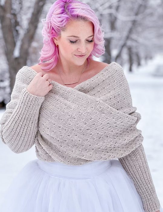 Snowfall Knit Sweater Scarf Snowfall Knit Sweater Scarf