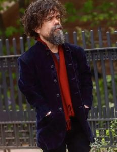 Steven She Came To Me 2023 Peter Dinklage Blue Coat.