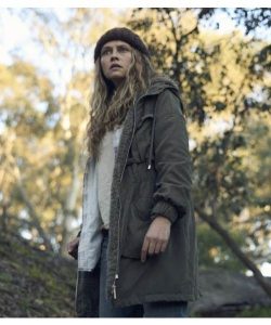 The Clearing 2023 Teresa Palmer Green Coat