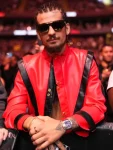 Ufc Fighter Sean O’malley Red And Black Leather Jacket