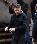 Clint Barton Hawkeye Black Denim Jeremy Renner Jacket