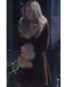 Dawn Longchamp Dawn 2023 Brec Bassinger Brown Coat.