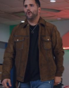Deuce Film Grumpy Old Santa 2023 Micah Lyons Brown Jacket