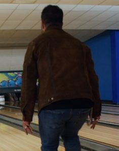 Deuce Film Grumpy Old Santa 2023 Micah Lyons Brown Jacket.