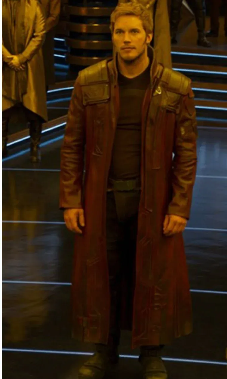 Peter Quill’s Guardians Of The Galaxy Vol. 3 Star-lord Maroon Leather Coat Guardians Of The Galaxy Vol. 3 Maroon Leather Coat - Image 1