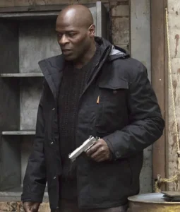 The Blacklist Dembe Zuma Hisham Tawfiq Black Hooded Cotton Jacket.
