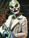 Video Game Payday 3 Pearl White Leather Jacket