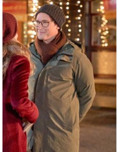 Adam Film A Not So Royal Christmas 2023 Will Kemp Green Jacket.
