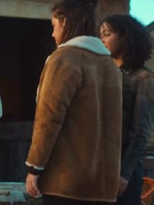 Adele Exarchopoulos Wingwomen 2023 Alex Shearling Jacket