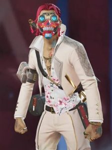 Apex Legends X Post Malone White Leather Jacket.