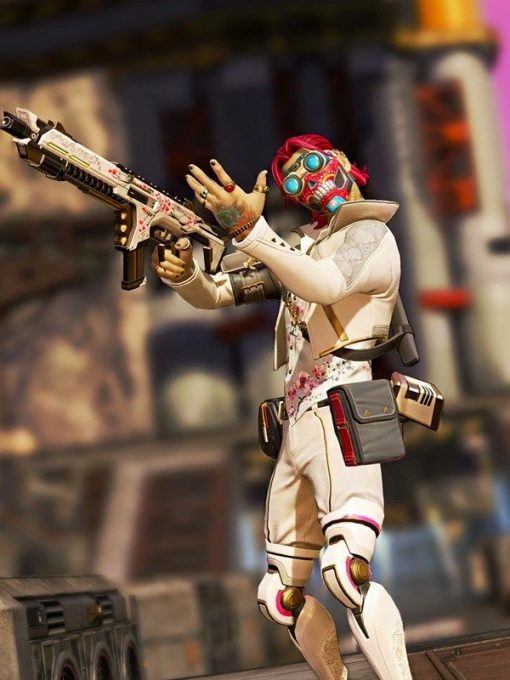 Apex Legends X Post Malone White Leather Jacket Apex Legends X Post Malone White Leather Jacket