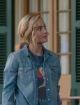 Brie Larson The Marvels 2023 Carol Danvers Denim Jacket