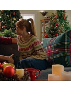 Celeste Film Under The Christmas Sky 2023 Sydney Sabiston Sweater.
