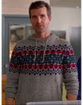 Eric Parsons Film A World Record Christmas 2023 Lucas Bryant Grey Hoodie