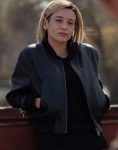Awareness 2023 Maria Pedraza Black Leather Jacket