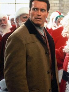 Howard Langston Jingle All The Way Arnold Schwarzenegger Brown Wool Coat