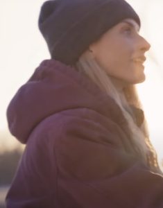 Jane Mcsurely Film A Holiday I Do 2023 Lindsay Hicks Purple Jacket