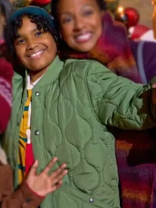 Jayd Deroché Christmas With A Kiss 2023 Bryan Green Quilted Jacket.