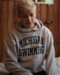 Mae Martin Feel Good 2021 Michigan Fleece Grey Hoodie Jacket