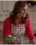Marissa A World Record Christmas 2023 Nikki Deloach Striped Pink Hoodie