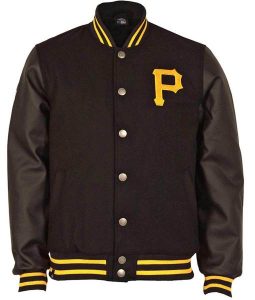 Matthew Rhys Pittsburgh Pirates Black Varsity Jacket