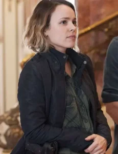 Rachel Mcadams True Detective S02 Ani Bezzerides Black Quilted Jacket
