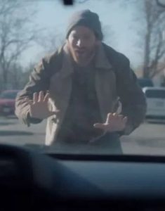 Sam Film Merry Good Enough 2023 Sawyer Spielberg Brown Jacket.