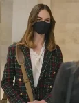 Samantha Powell Tv Series All Rise S02 Double-breasted Plaid Blazer