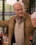 Tv Series Frasier 2023 Kelsey Grammer Brown Suede Jacket