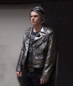 X Men Apocalypse Evan Peters Quicksilver Leather Jacket.