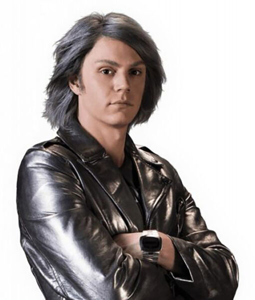 X Men Apocalypse Evan Peters Quicksilver Leather Jacket X Men Apocalypse Evan Peters Quicksilver Leather Jacket