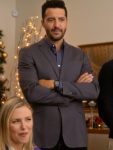 Zach Smadu Mom’s Christmas Boyfriend 2023 Zach Mitchell Gray Blazer
