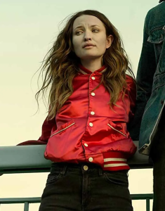 American Gods S02 Emily Browning Varsity Jacket.