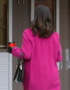 Beth Mckay Film Merry Magic Christmas 2023 Patricia Isaac Pink Coat.