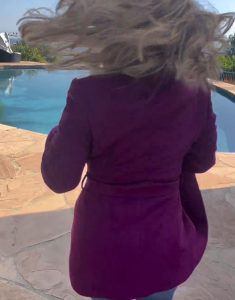 Connie Film Holiday Twist 2023 Kelly Stables Belted Coat