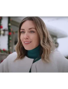 Ella Cannon Movie It’s A Christmas Thing 2023 Cara Miller White Wool Coat