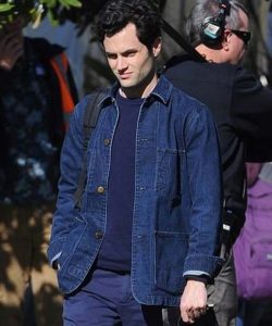 Joe Goldberg Tv Series You S02 Penn Badgley Blue Denim Jacket