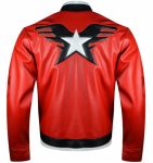 King Of Fighters Xiv Rock Howard Red Biker Leather Jacket