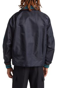 La Veste Après-sport Water Repellent Navy Blue Varsity Jacket.