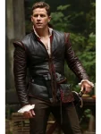 Once Upon A Time Prince Charming Brown Leather Jacket