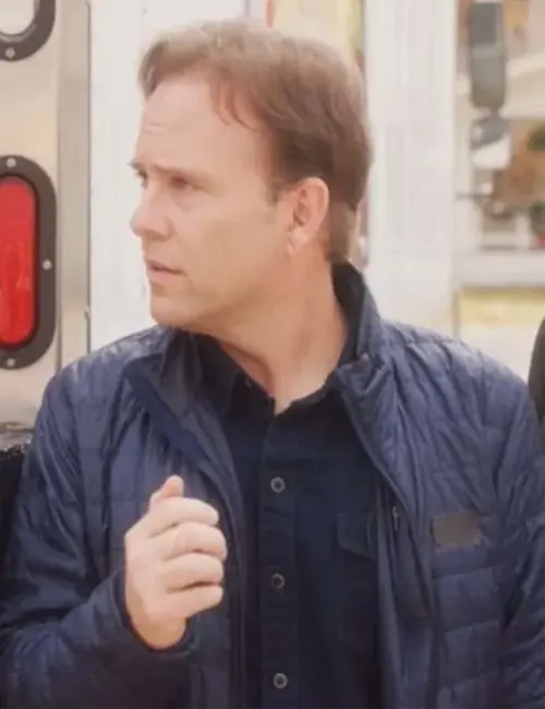Philip Weston The Great Turkey Town Miracle 2023 Andy Gates Blue Quilted Jacket Philip Weston The Great Turkey Town Miracle 2023 Andy Gates Blue Quilted Jacket