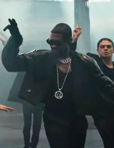 Usher Standing Next To You Black Leather Jacket