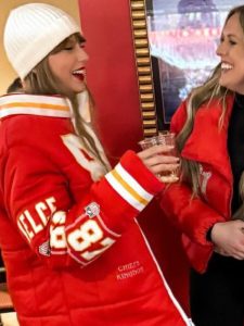 Taylor Swift Kelce 87 Puffer Jacket - Image 4