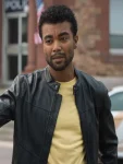 Alexander Nunez True Justice Family Ties 2024 Liam Anderson Black Leather Jacket