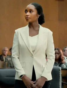 Andrea Freemann The Lincoln Lawyer S02 Yaya Dacosta White Blazer
